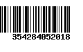 Código de Barras 354284052018