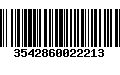 Código de Barras 3542860022213