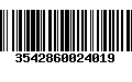 Código de Barras 3542860024019