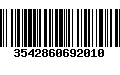 Código de Barras 3542860692010