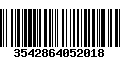 Código de Barras 3542864052018