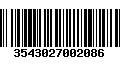 Código de Barras 3543027002086