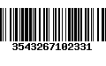 Código de Barras 3543267102331