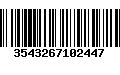 Código de Barras 3543267102447