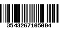 Código de Barras 3543267105004