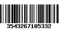 Código de Barras 3543267105332