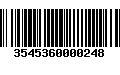 Código de Barras 3545360000248