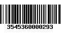 Código de Barras 3545360000293