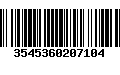 Código de Barras 3545360207104