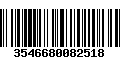 Código de Barras 3546680082518