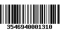 Código de Barras 3546940001310