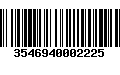 Código de Barras 3546940002225