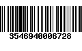 Código de Barras 3546940006728