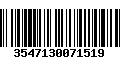 Código de Barras 3547130071519