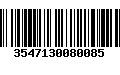 Código de Barras 3547130080085