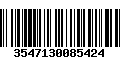 Código de Barras 3547130085424