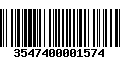 Código de Barras 3547400001574