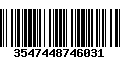 Código de Barras 3547448746031