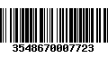 Código de Barras 3548670007723