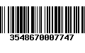 Código de Barras 3548670007747