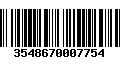 Código de Barras 3548670007754