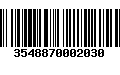 Código de Barras 3548870002030