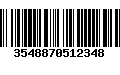 Código de Barras 3548870512348