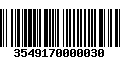 Código de Barras 3549170000030