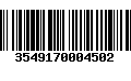 Código de Barras 3549170004502