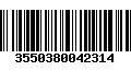 Código de Barras 3550380042314