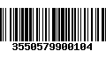 Código de Barras 3550579900104