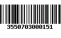 Código de Barras 3550703000151