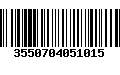 Código de Barras 3550704051015