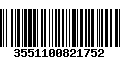 Código de Barras 3551100821752