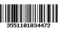 Código de Barras 3551101034472