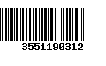 Código de Barras 3551190312