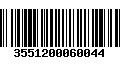 Código de Barras 3551200060044