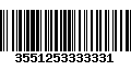 Código de Barras 3551253333331