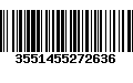 Código de Barras 3551455272636