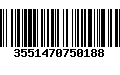 Código de Barras 3551470750188