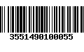 Código de Barras 3551490100055