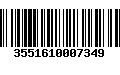 Código de Barras 3551610007349