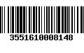 Código de Barras 3551610008148