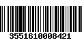 Código de Barras 3551610008421