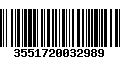 Código de Barras 3551720032989