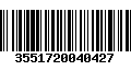 Código de Barras 3551720040427