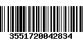 Código de Barras 3551720042834