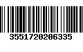 Código de Barras 3551720206335