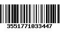 Código de Barras 3551771033447