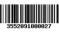 Código de Barras 3552091000027